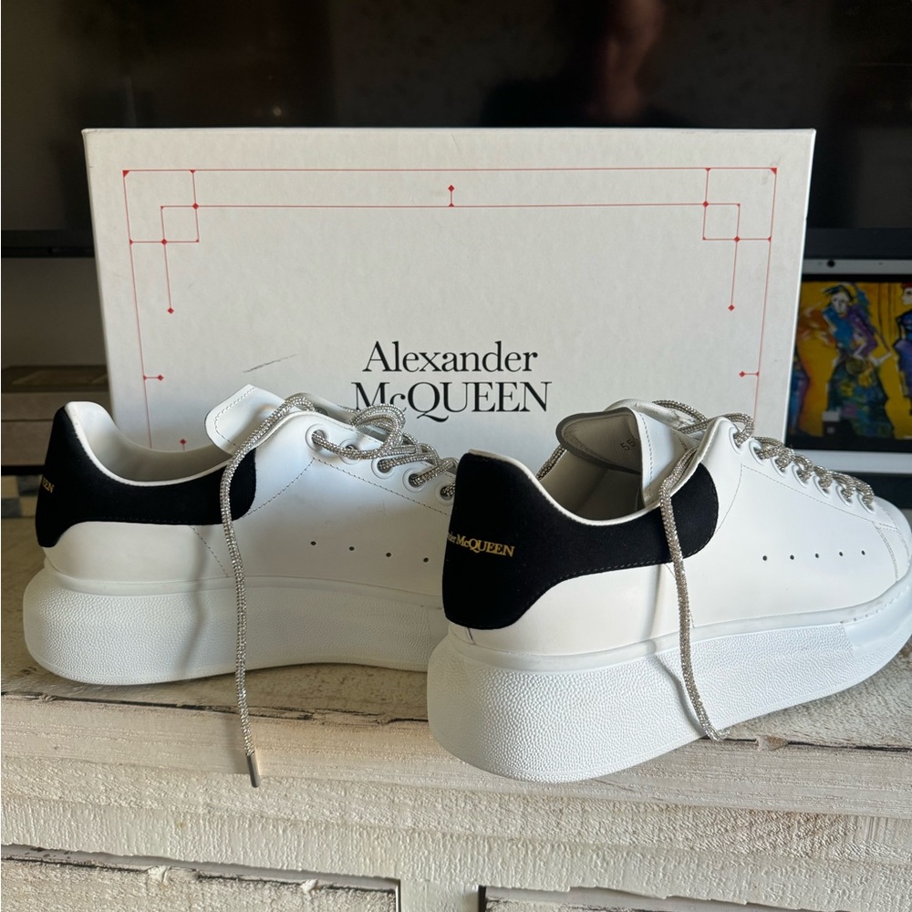 Alexander McQueen tennis shoes 40.5  fits 9-9.5 brand new .